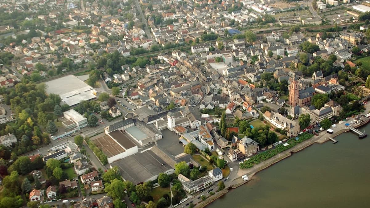 Stadtansicht von Eltville am Rhein
